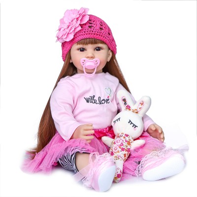 35cm Realistic Doll Soft Vinyl Toddler Babies Lifelike Sitting Curls Princess African Girl Toy KYSA Realistic Dolls