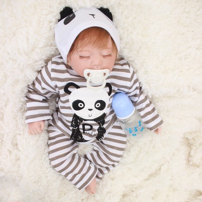 Anano 20 Inch Anatomically Correct Baby Dolls Boy Realistic Full Silicone Reborn Baby Dolls with Clothes&Accessories