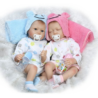 11" Baby Reborn bambole realistici Morbido Silicone Realistico Real Life Doll Natale cckk 