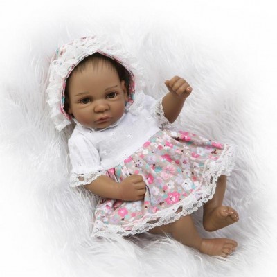 #With Basket 11'' DOLL Full Body Silicone Mini Reborn Baby Doll Lifelike Newborn Baby Doll Girl 